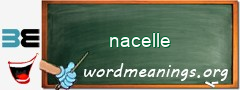 WordMeaning blackboard for nacelle